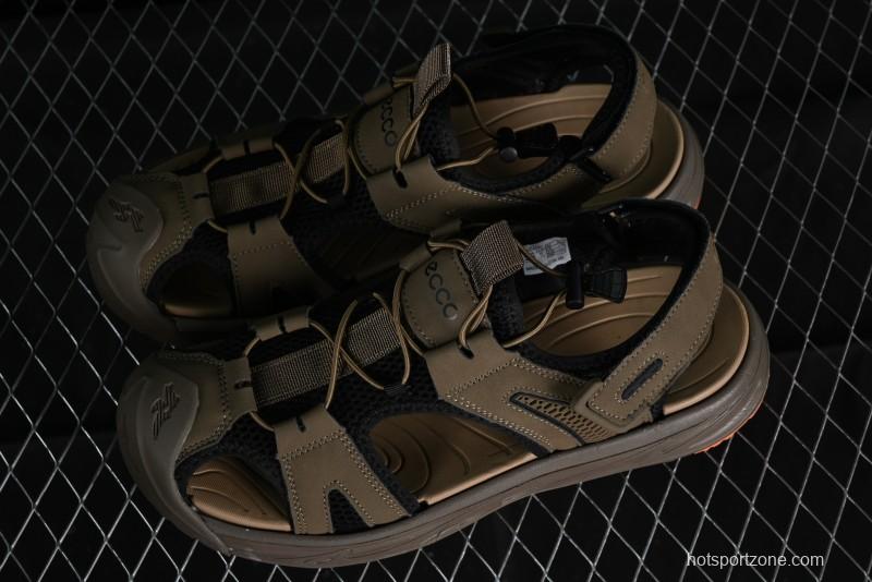 ECCO Offroad Series 2024 Summer New Outdoor Beach Sandals with Anti-Collision Toe and MD Massage Insole - 63133001002