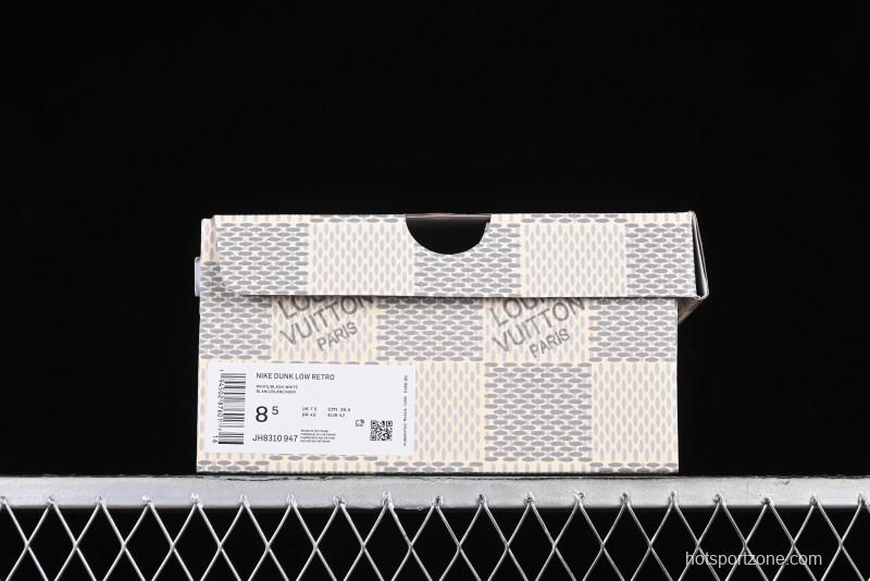 Nike SB Dunk Low LV Collaboration - Beige Denim Anniversary High-End Custom Low-Top Casual Skate Shoes - JH8310-947