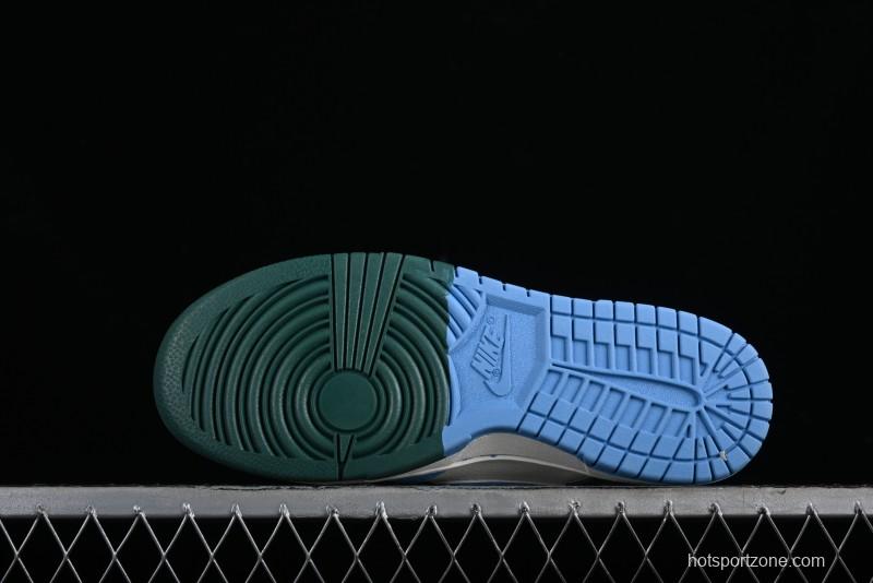 Nike SB Dunk Low Paris Olympics Limited Edition - Blue Green Color Blocking Low-Top Casual Skate Shoes - JH8310-952