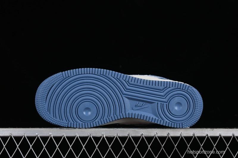 Nike Air Force 1 '07 Low LV Collaboration - Denim Double Swoosh Low-Top Casual Sneakers - HD1968-028