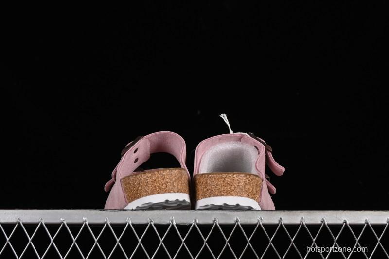 Birkenstock Arizona Soft Footbed Sandals with Suede Leather and Lambswool Lining - G.D4