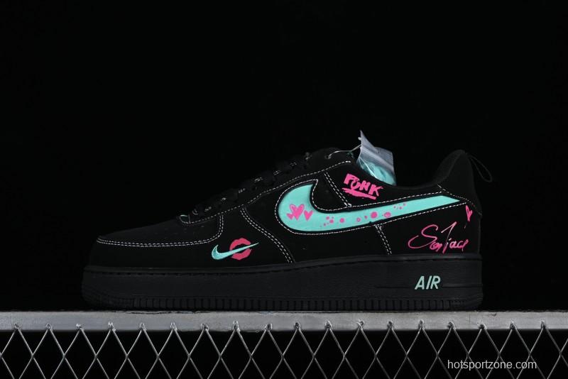 Nike Air Force 1 '07 Low Flame Red Lips Qixi Limited Edition Casual Sneakers - FB8971-005