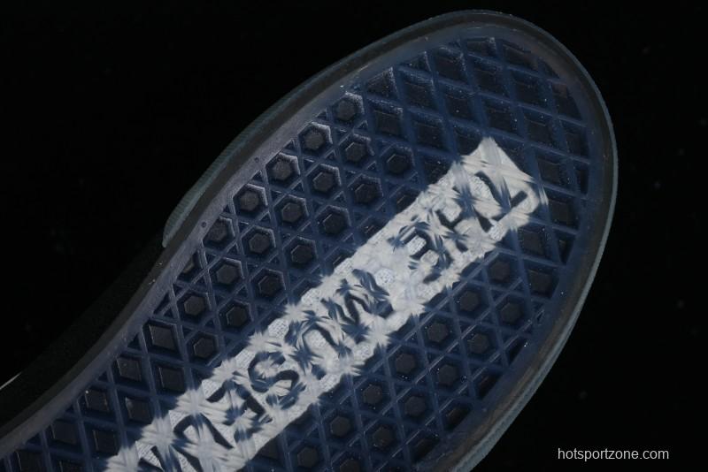 Vans Slip-On Classic Collaborative Hand-Painted Graffiti with Pink Accents and Crystal Outsole Checkerboard Slip-On - VN000CT5BPA