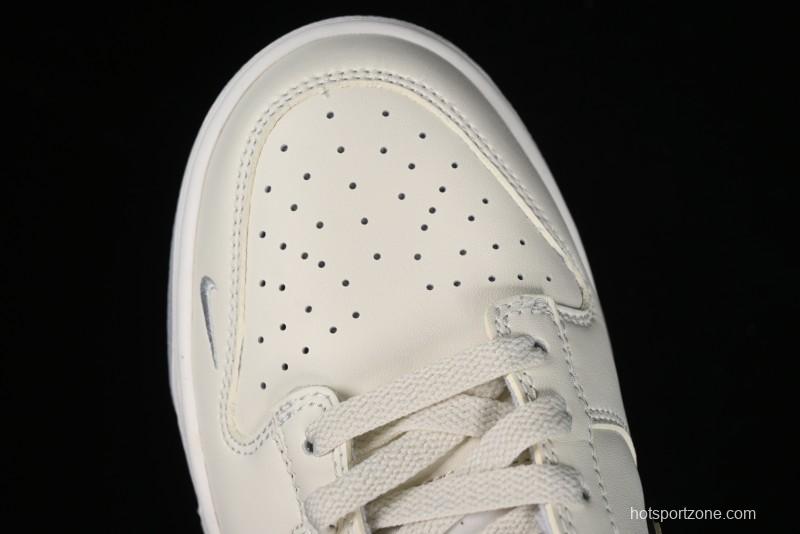 Nike SB Dunk Low Supreme Collaboration - Light Grey Anniversary Customized Low-Top Casual Skate Shoes - DJ2024-005