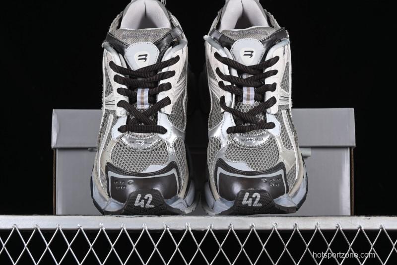 Balenciaga Runner Kith Four Color Retro Casual Sneakers - W3RMU2000