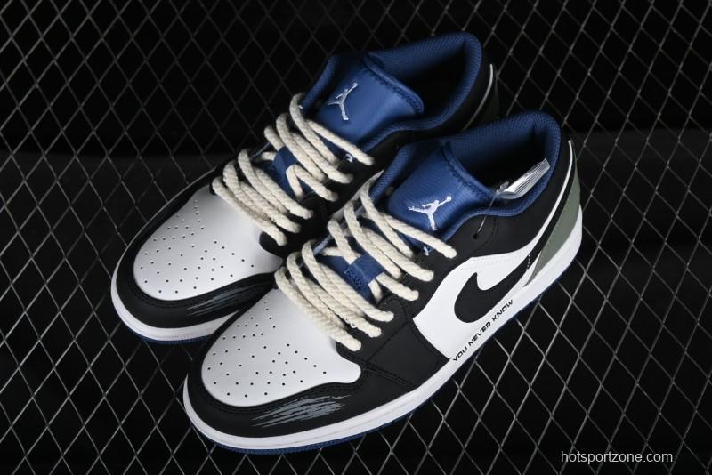 Nike Air Jordan 1 Low AJ1 Casual Lifestyle Sneakers - 553558-414