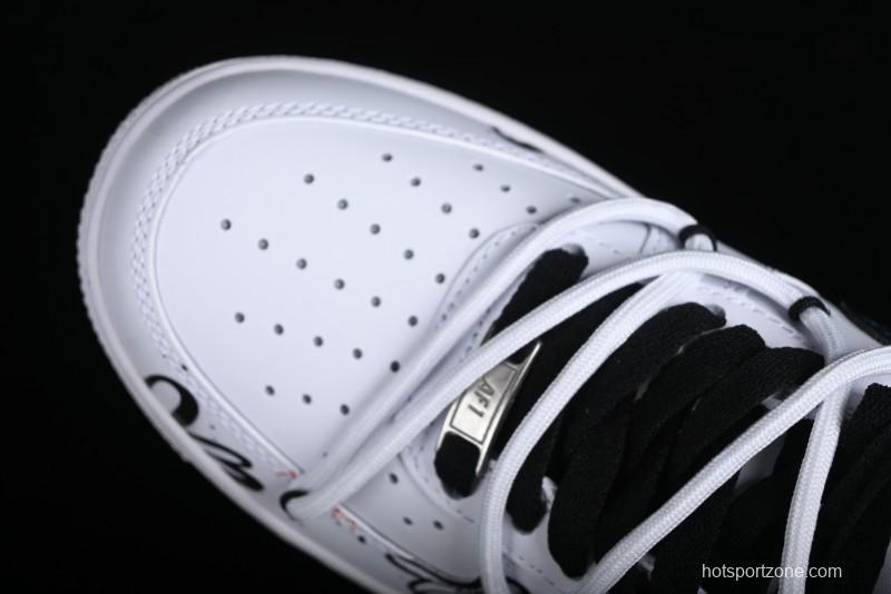 Nike Air Force 1 '07 Low Daisy Print Casual Sneakers with Lace-Up - ZH0316-025