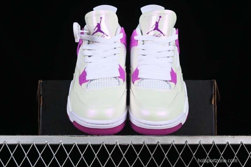 Nike Air Jordan 4 Retro Sneakers with Hyper Violet Accents - FQ1314-151