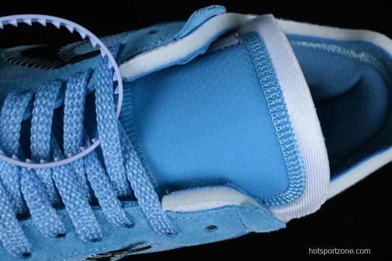 Nike Off White x Air Force 1 Low OW Collaboration Transparent Blue Casual Sneakers - AO4606-400