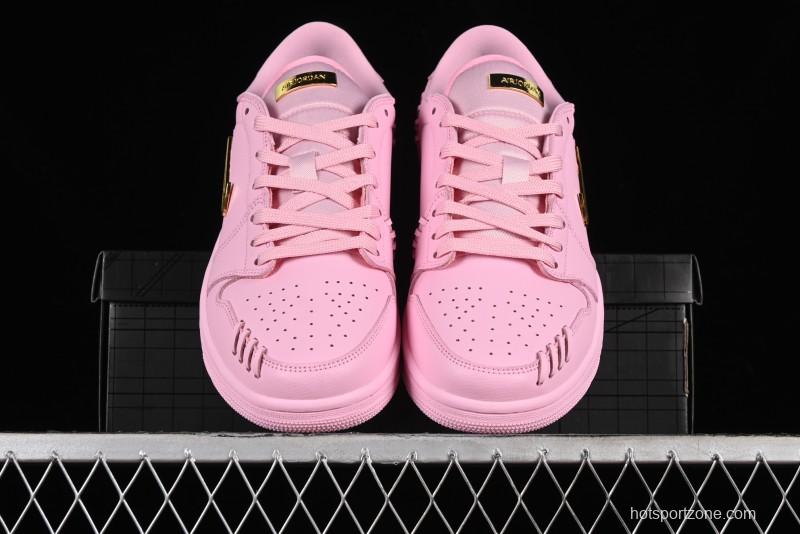 Nike Air Jordan 1 Low "Method of Make" Casual Sneakers with Woven Detailing - FN5032-600