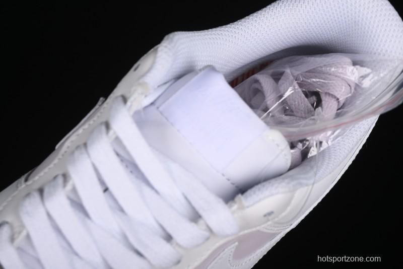 Nike Air Force 1 '07 Low Casual Sneakers with Anime-inspired White Pink Purple Spray Paint Design - CW2288-111