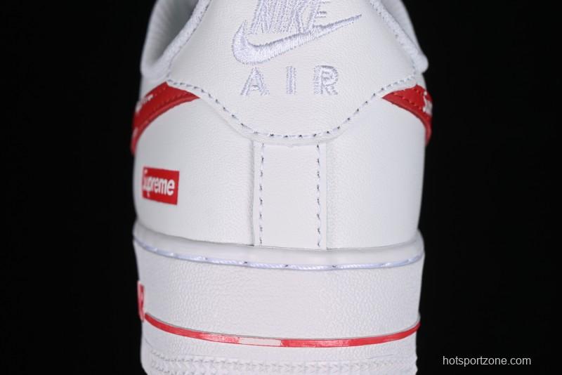 Supreme x Nike Air Force 1 '07 Low Casual Sneakers with Full-Length Air Solo Cushion - CU9225-010