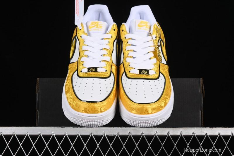 Nike Air Force 1 '07 Low DIY Golden Dragon Embroidery Casual Sneakers - CW2288-202