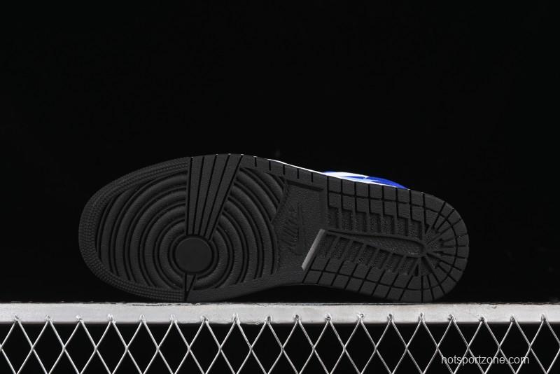 Nike Air Jordan 1 Low Retro Basketball Shoes White Blue - 553558-124