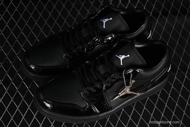 Nike Air Jordan 1 Low "Black Croc" Casual Sneakers - HJ7743-010