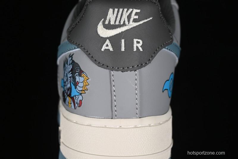 Nike Air Force 1'07 Low "Galuru" Digimon Themed Casual Sneakers - CJ0304-310