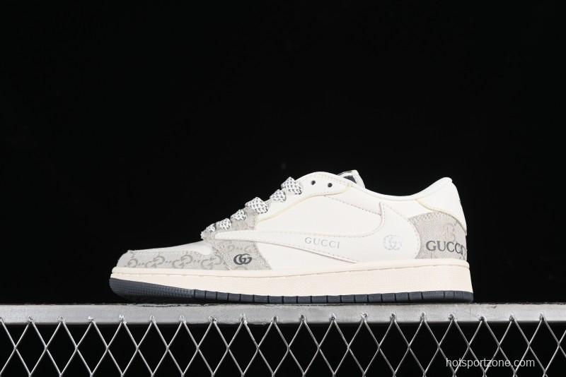 Nike Travis Scott x Fragment Design x Air Jordan 1 Low OG SP AJ1 Casual Sneakers - XZ1658-002