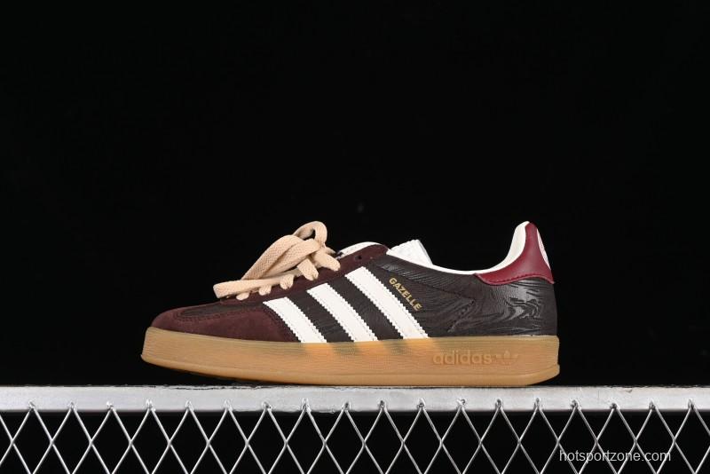 Adidas Originals Gazelle Indoor Retro Casual Slip-Resistant Wear-Resistant Low-Top Sneakers - JP5671