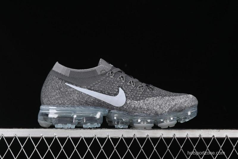 Nike Vapormax Flyknit Breathable Casual Running Shoes with Full-Length Air Cushion - 849557-002