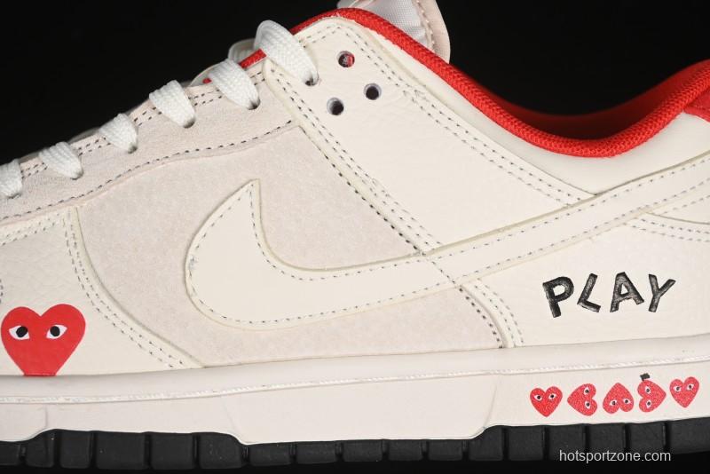 Nike SB Dunk Low Comme des Garcons Anniversary Custom Low-Top Casual Skate Shoes - KK1688-081