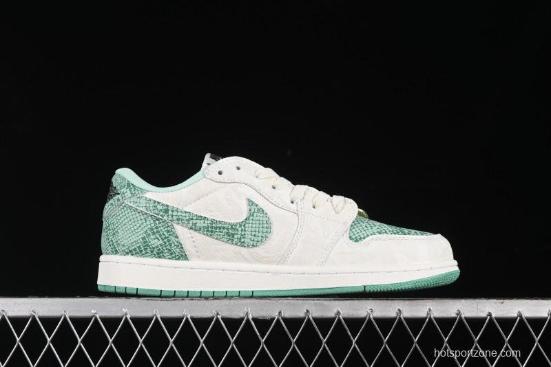 Nike Air Jordan 1 Low OG Retro Basketball Shoes Snake Year Limited Edition - HF3144-100