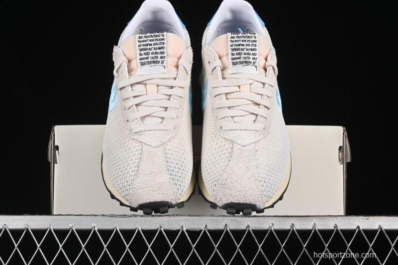 Nike Stussy Roshe Run LD-1000 Comfortable Versatile Non-Slip Durable Waffle Low-Top Casual Running Shoes - FQ5369-001