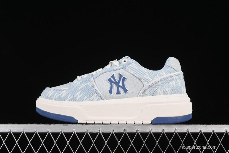 New York Yankees MLB Bigball Chunky Embo Monogram Platform Sandals - 3ASXCDC4N50SBS