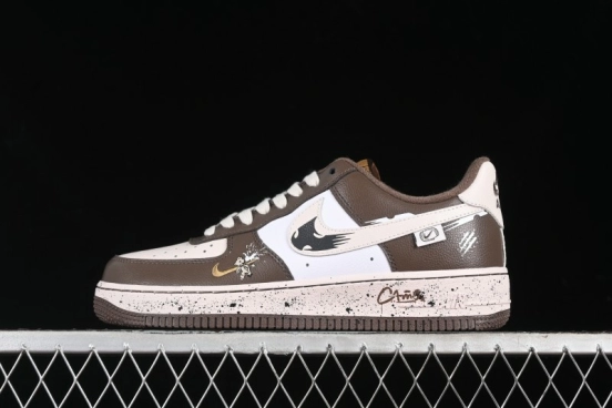 Nike Air Force 1 '07 Low Casual Sneakers with Assassination of Little Bear Anime Theme - DB3301-770