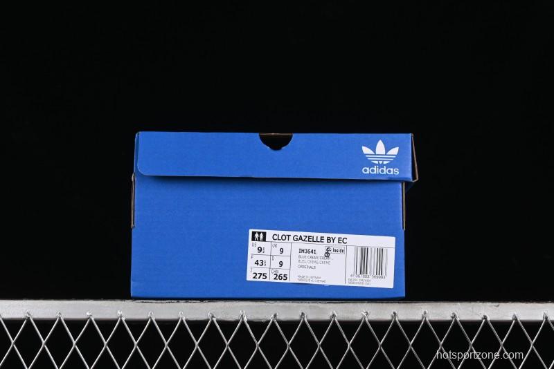 Adidas CLOT x Adidas Originals Gazelle IH3641 Retro Casual Anti-Slip Wear-Resistant Low-Top Sneakers - IH3641