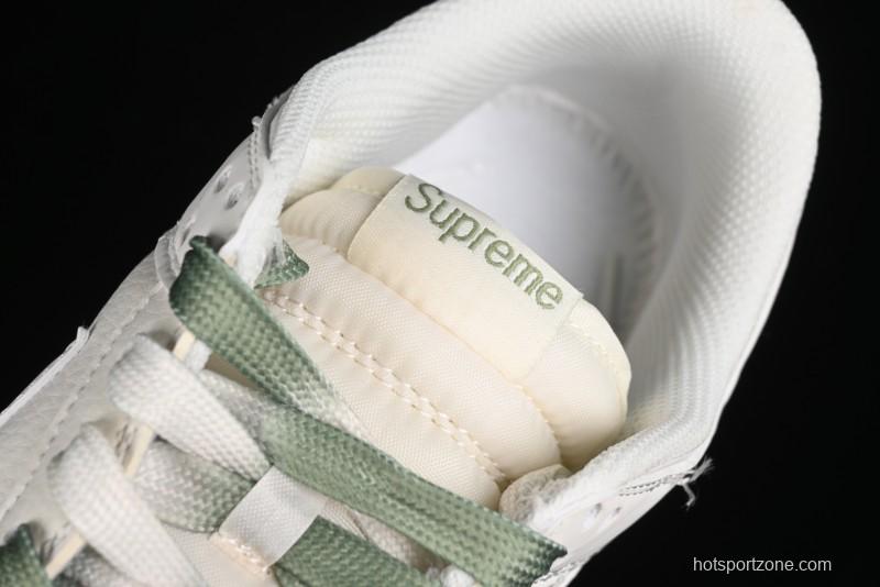 Nike SB Dunk Low Supreme Collaboration - Beige Green Two-Tone Anniversary High-End Custom Low-Top Casual Skate Shoes - BB8675-109