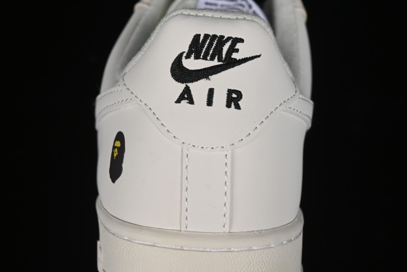 Nike Air Force 1 '07 Low Bape Collaboration - Black Beige Starry Sky Low Top Casual Sneakers - FG6688-103