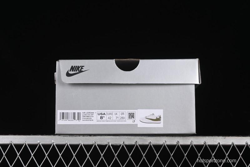 Nike Travis Scott x Fragment Design x Air Jordan 1 Low OG SP AJ1 Low Top Casual Sneakers - DM7866-019