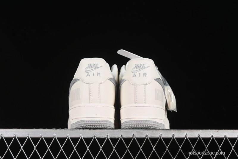 Nike Air Force 1 '07 Low QR Code Light Grey Starry Casual Sneakers - CU1836-963