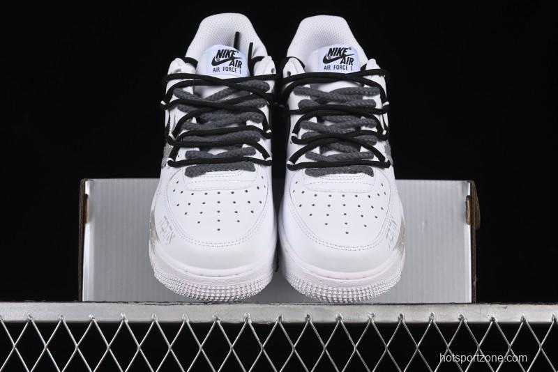 Nike Air Force 1 '07 Low Peace Dove Spray Custom Low-Top Casual Sneakers - ZH0316-031