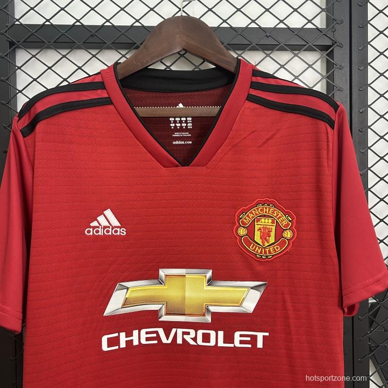 18/19 Retro Manchester United Home Jersey