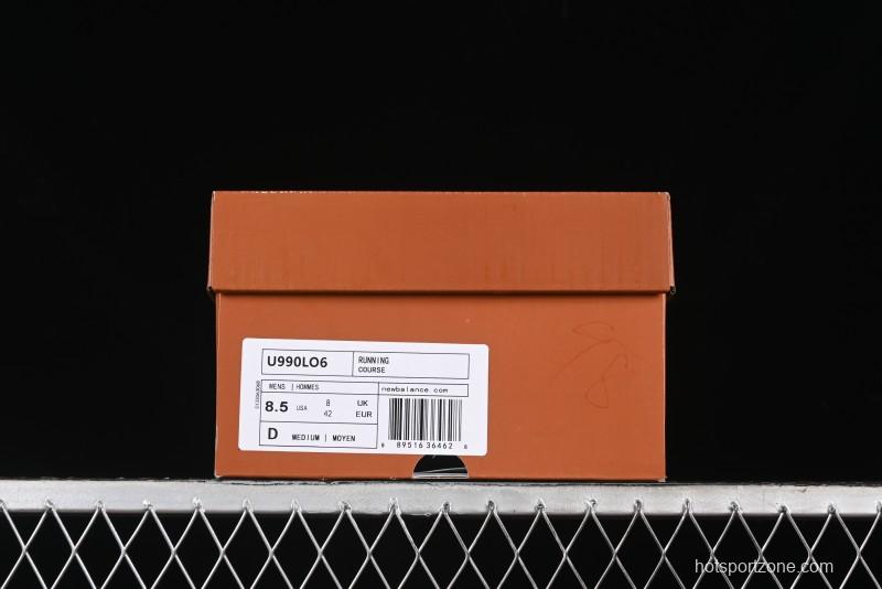 New Balance 990 Series Premium Retro Running Shoes with Carbon Fiber Midsole - U990LO6