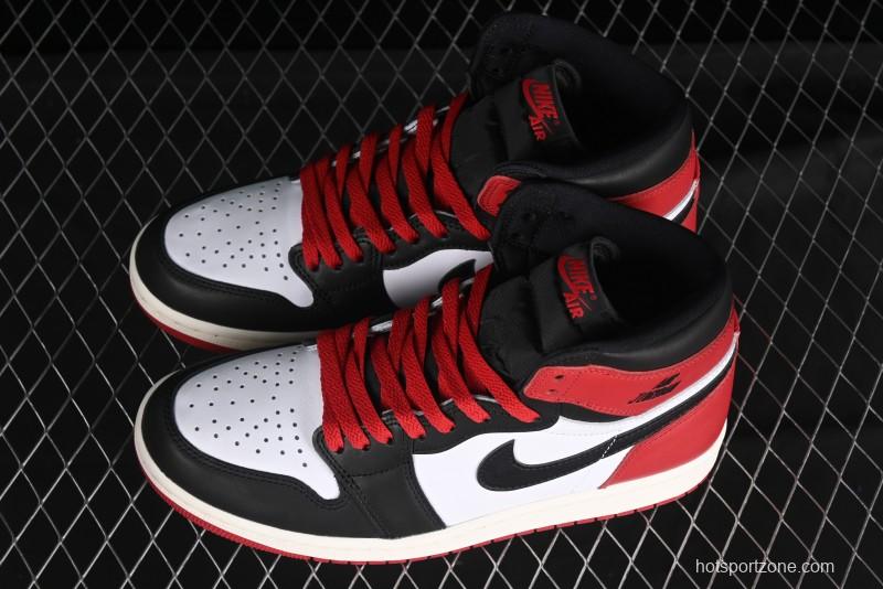Nike Air Jordan 1 High OG Black Toe Reimagined Basketball Shoes - DZ5485-106