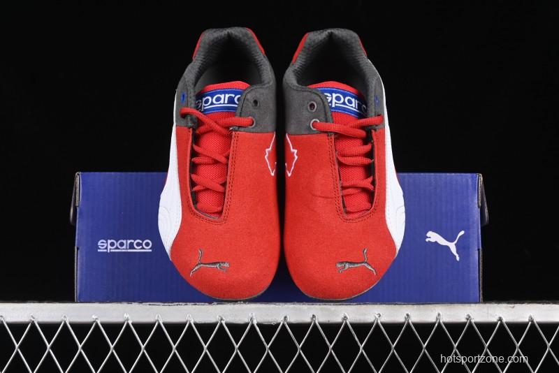 Puma Sparco Future Round Toe Lace-Up Leather Fabric Low-Top Lifestyle Casual Shoes - 307936-06