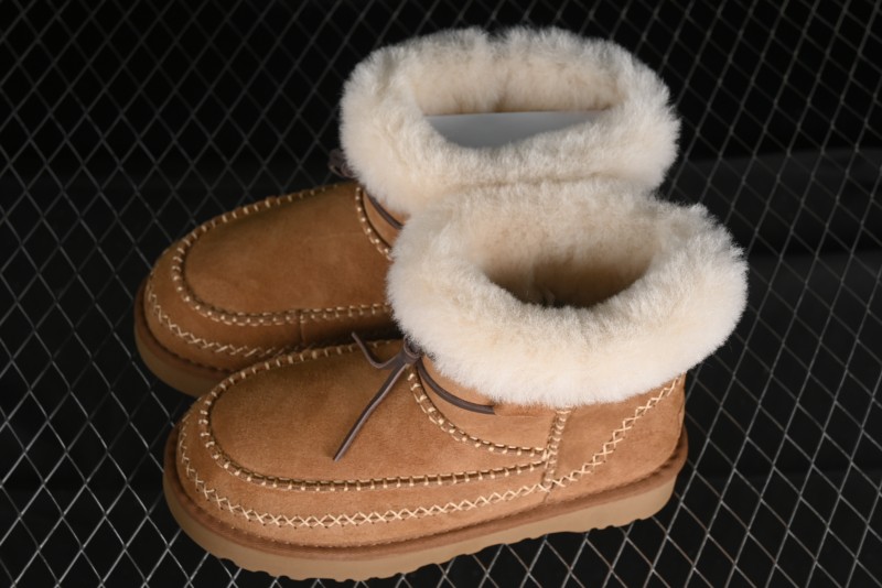 UGG Classic Mini Alpine Genuine Leather Warm and Versatile Snow Boots - 1158251