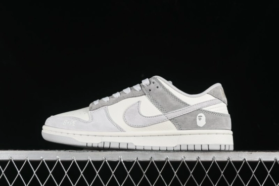 Nike SB Dunk Low BAPE Collaboration - Grey Pig 8th Anniversary Custom Low-Top Casual Skate Shoes - CH6336-226