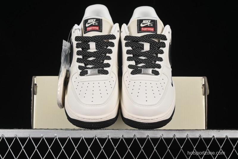 Nike Air Force 1 '07 Low Supreme Collaboration - White Black - XZ3368-001