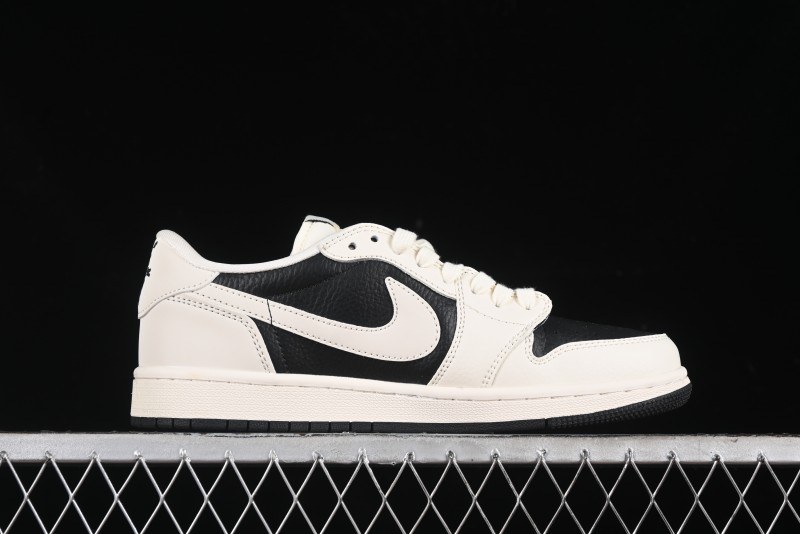Nike Travis Scott x Fragment Design x Air Jordan 1 Low OG SP AJ1 Burberry Collaboration - BB6588-316