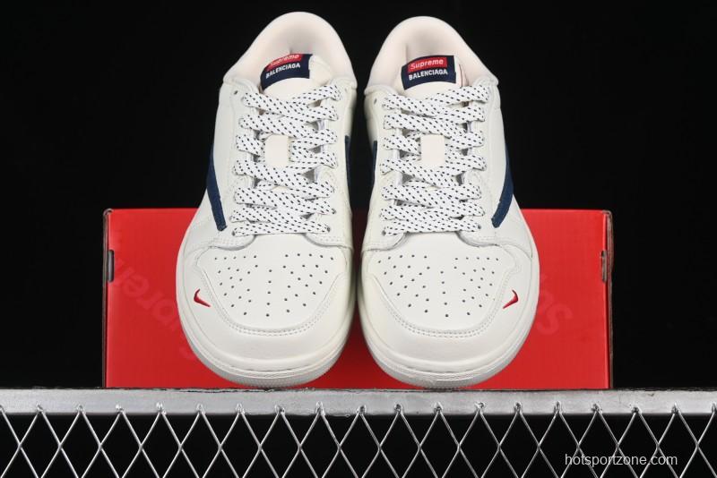 Nike Travis Scott x Fragment Design x Air Jordan 1 Low OG SP AJ1 Supreme Collaboration - JH6088-608