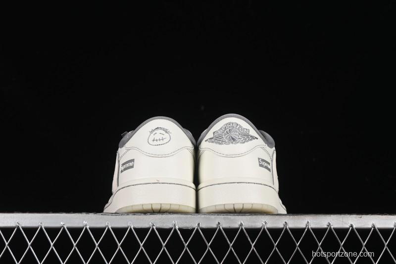 Nike Travis Scott x Fragment Design x Air Jordan 1 Low OG SP AJ1 Supreme Collaboration - CH6336-011