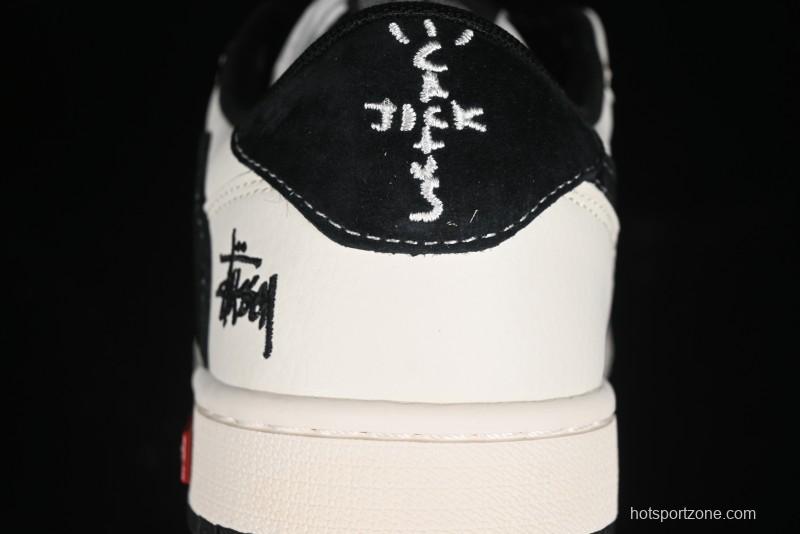 Nike Air Jordan 1 Low OG SP Travis Scott x Fragment Design Collaboration Sneakers - SJ2068-129
