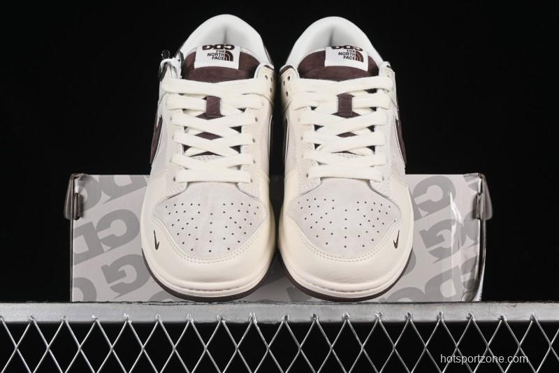 Nike SB Dunk Low The North Face Collaboration Anniversary Edition Premium Custom Low-Top Casual Skate Shoes - DQ1098-515