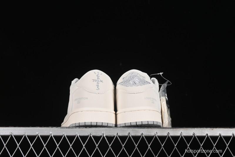 Nike Travis Scott x Fragment Design x Air Jordan 1 Low OG SP AJ1 LV Collaboration - XZ1268-002