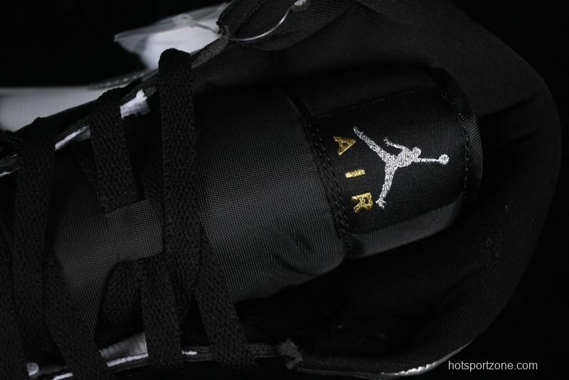 Nike Air Jordan 1 Mid Basketball Shoes White Black Silver - HV0789-010