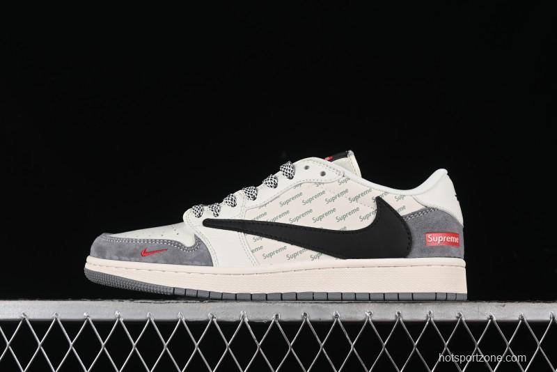Nike Travis Scott x Fragment Design x Air Jordan 1 Low OG SP AJ1 Supreme Collaboration - XY2688-120