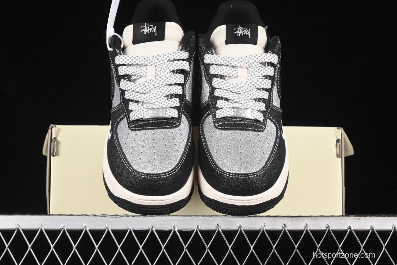 Nike Air Force 1 '07 Low Stussy Collaboration - Starry Sky Low-Top Casual Sneakers - XZ1968-518